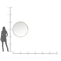 Kare Design Curve MO Brass kerek fali tükör, arany, vékony keret, modern dizájn, 100x100x5 cm 9