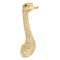 Kare Design Ostrich zlatna zidna dekoracija s motivom noja, ukras za dnevni boravak, 72x19x25 cm 4