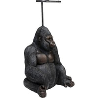 Kare Design držač za rolu papira figura sjedećeg gorile, ručno izrađen dodatak za kupaonicu, 51 cm, crni 4