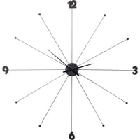 Ceas de perete Kare Design Umbrella – aluminiu negru, diametru 100 cm 1