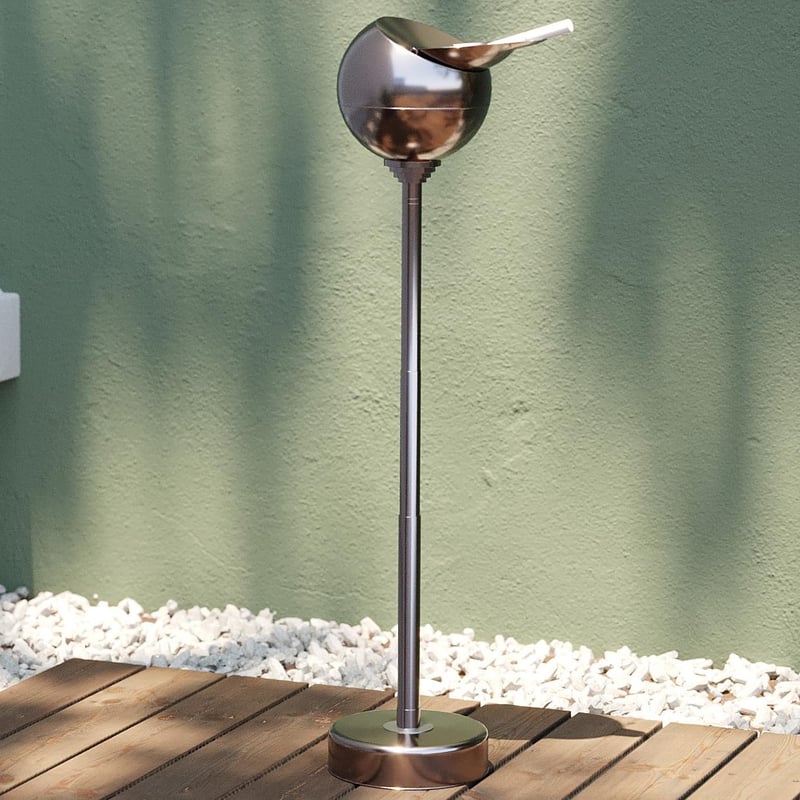 KARE Spheric Design állóhamutartó króm kültéri magasságállítható 72cm - Chrome, Outdoor