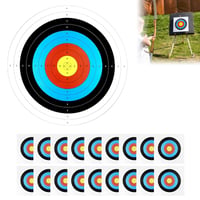 KARELLS Țintă de Arcaș din Hârtie, Disc, Insert 40x40 cm, Țintă pentru Poligon, Foaie pentru Antrenament și Competiții de Tir cu Arcul 7