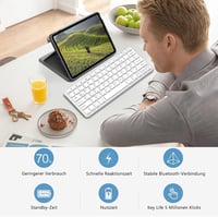 KARFUN Bluetooth Billentyűzet Vezeték Nélküli iPad iPhone Laptop Android iOS 6