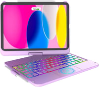 KARFUN iPad 10/11 Billentyűzetes Tok 360° Forgatható Bluetooth QWERTZ Trackpad 1