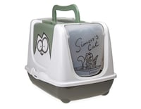 Karlie Simon's Cat macska WC 50x37x39 cm - Fedél nélküli macskatoalett nagy méretű cicáknak 1