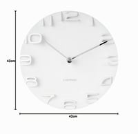Nástenné hodiny Karlsson On The Edge s bielymi chrómovanými ručičkami, Ø42 cm 6