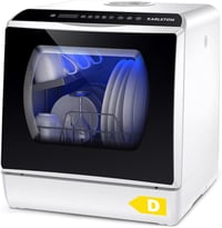 Karlxtom TDQR03A mini mosogatógép 6 program asztali freestanding 1
