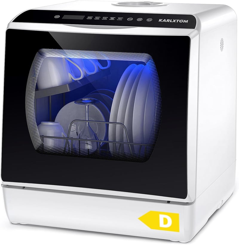 Karlxtom TDQR03A mini mosogatógép 6 program asztali freestanding