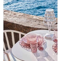 Lampă de masă Kartell Big Battery - Transparentă ca cristalul, cu alimentare directă 3