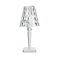 Lampă de masă Kartell Big Battery - Transparentă ca cristalul, cu alimentare directă 1