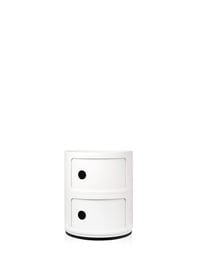 Kartell Componibili úložný diel, 2 segmenty, okrúhly – biely – Ø 32 × 40 cm 1