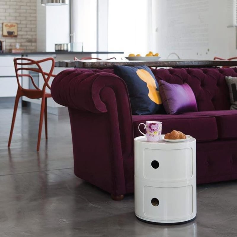 Kartell Componibili 2 elemű fehér tárolóegység 32x40 cm - White, Modern