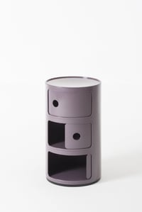 Dulap de depozitare rotund Kartell Componibili cu 3 elemente - Violet, bază rotundă 5