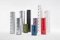 Dulap de depozitare rotund Kartell Componibili cu 3 elemente - Violet, bază rotundă 7