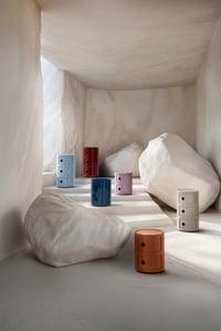Kartell Componibili spremnik s 3 pretinca – Bordeaux 2
