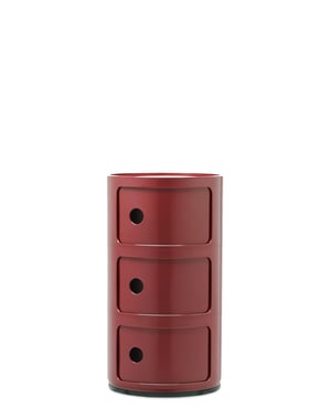 Kartell Componibili spremnik s 3 pretinca – Bordeaux