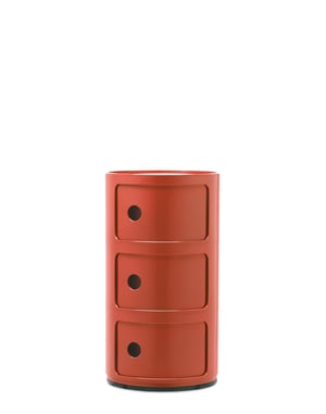 Úložný box Kartell Componibili, 3 priehradky – oranžový
