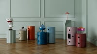 Cutie de depozitare Kartell Componibili cu 3 compartimente - Portocaliu 2
