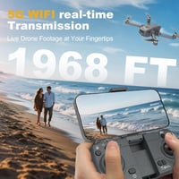 karuisrc GPS Drón 4K Kamerával - Követés Funkcióval, Automatikus Hazatérés, 249g Könnyű, Összecsukható, Szélálló Kefe Nélküli Motor, Kezdőkn 6