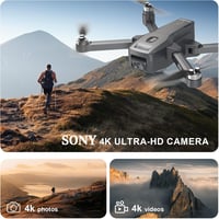 karuisrc GPS Drón 4K Kamerával - Követés Funkcióval, Automatikus Hazatérés, 249g Könnyű, Összecsukható, Szélálló Kefe Nélküli Motor, Kezdőkn 2