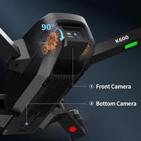 KARUISRC K600 Összecsukható Drón 1080P HD Kamerával, 5G WiFi FPV, Kefenélküli Motorral, Automatikus Lebegéssel, Gesztus Fotó Funkcióval, Fek 2