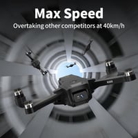 KARUISRC K600 Összecsukható Drón 1080P HD Kamerával, 5G WiFi FPV, Kefenélküli Motorral, Automatikus Lebegéssel, Gesztus Fotó Funkcióval, Fek 3
