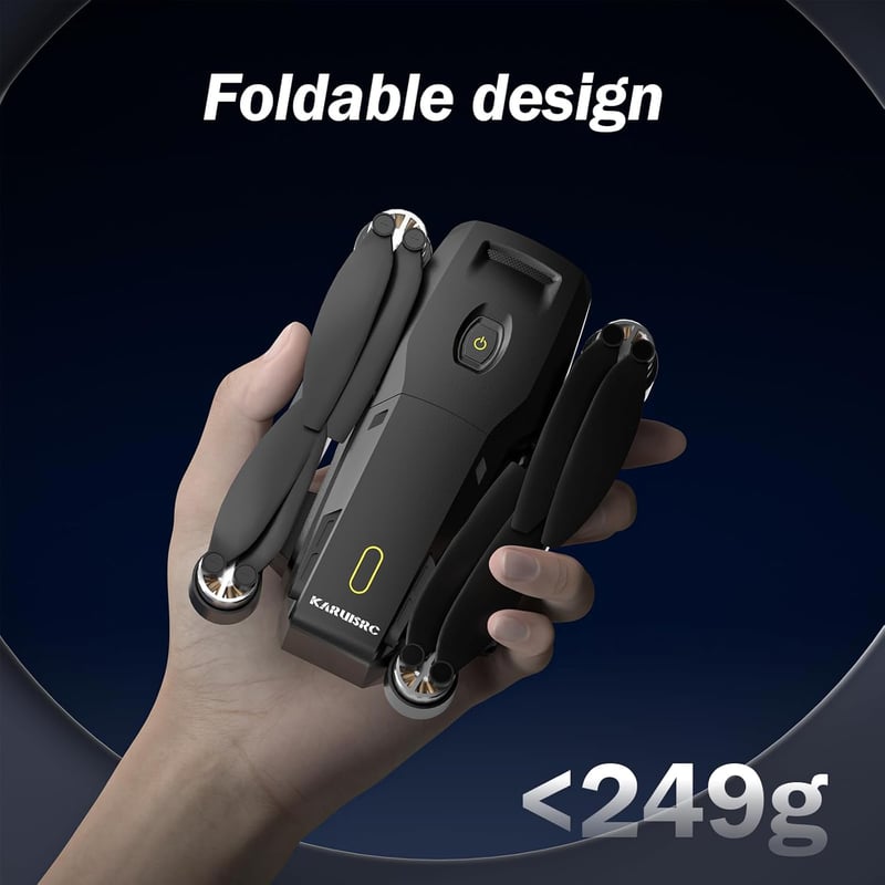 karuisrc K600GPS Drón 4,5" LCD Kijelzős Távirányítóval - GPS Automatikus Visszatérés, 1080P HD Kamera, 32GB SD Kártya, Optikai Áramlás, 400m