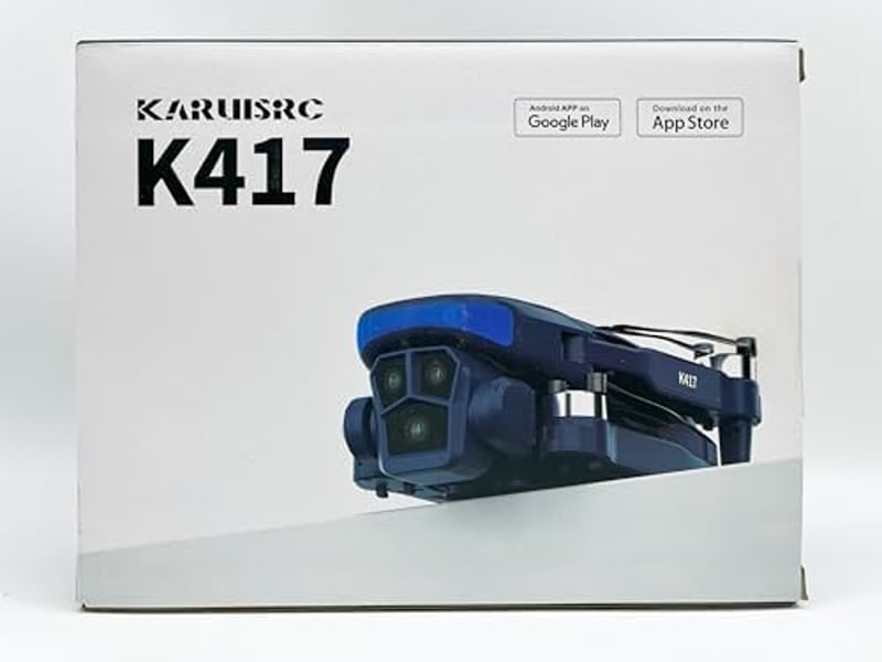 karuisrc Összecsukható Drón 2x1080P HD Kamera, FPV, LED Világítás, Optikai Pozicionálás
