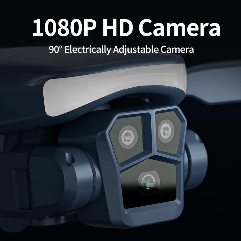 karuisrc Összecsukható Drón 2x1080P HD Kamera, FPV, LED Világítás, Optikai Pozicionálás