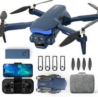 karuisrc Összecsukható Drón 2x1080P HD Kamera, FPV, LED Világítás, Optikai Pozicionálás 1