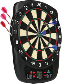 Țintă de darts electronică Kasadin, 32 de jocuri, 590 de variații, afișaj LCD, 1-8 jucători — cu 5 săgeți, fără vârfuri de rezervă (stare: vezi poza a 2-a) 4