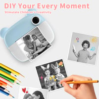 Termopapier Kasanni pre detské instantné fotoaparáty, 15 kotúčov bieleho termopapiera, 57 mm x 500 mm, na fotografie, nálepky a scrapbooking 3