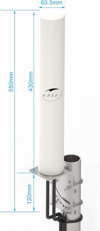 KASER 4G LTE Kültéri Antenna MIMO 698-2700 MHz SMA CRC9 TS9 12 dBi 15 km 7