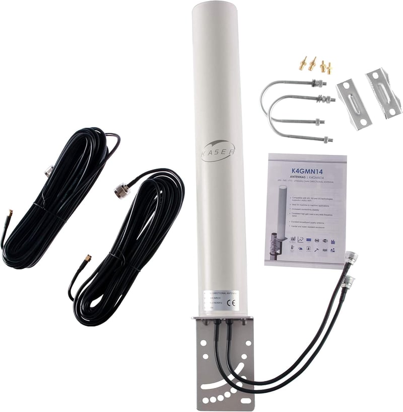 KASER 4G LTE Kültéri Antenna MIMO 698-2700 MHz SMA CRC9 TS9 12 dBi 15 km