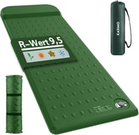 Saltea de camping autogonflabilă KASIMO cu pernă din spumă cu memorie, valoare R 9.5, saltea din burete gonflabilă ultra-groasă, portabilă, pentru activități în aer liber, mașină și cort 1
