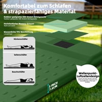 Saltea de camping autogonflabilă KASIMO cu pernă din spumă cu memorie, valoare R 9.5, saltea din burete gonflabilă ultra-groasă, portabilă, pentru activități în aer liber, mașină și cort 6