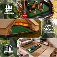 Saltea de camping autogonflabilă KASIMO cu pernă din spumă cu memorie, valoare R 9.5, saltea din burete gonflabilă ultra-groasă, portabilă, pentru activități în aer liber, mașină și cort 9