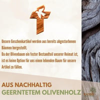 Kassis darčekové predmety Olivový kríž s holubicou – Ručne vyrobený betlehemský nástenný kríž – Duchovný darček na krst, prvé sväté prijímanie 8