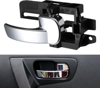 KASturbo Jobb Oldali Belső Ajtókilincs Nissan Qashqai 2007-2013 Modellekhez - Fekete/Ezüst ABS Anyagból, Rozsdamentes 6
