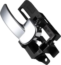 KASturbo Jobb Oldali Belső Ajtókilincs Nissan Qashqai 2007-2013 Modellekhez - Fekete/Ezüst ABS Anyagból, Rozsdamentes 2