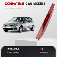 KASturrboo Renault Clio II féklámpa 1998-2006 piros hátsó fényszóró 7700410753 2