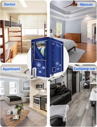 KASYDoFF 1600W Elektromos Szárítógép Hordozható Anion Technológiával 5