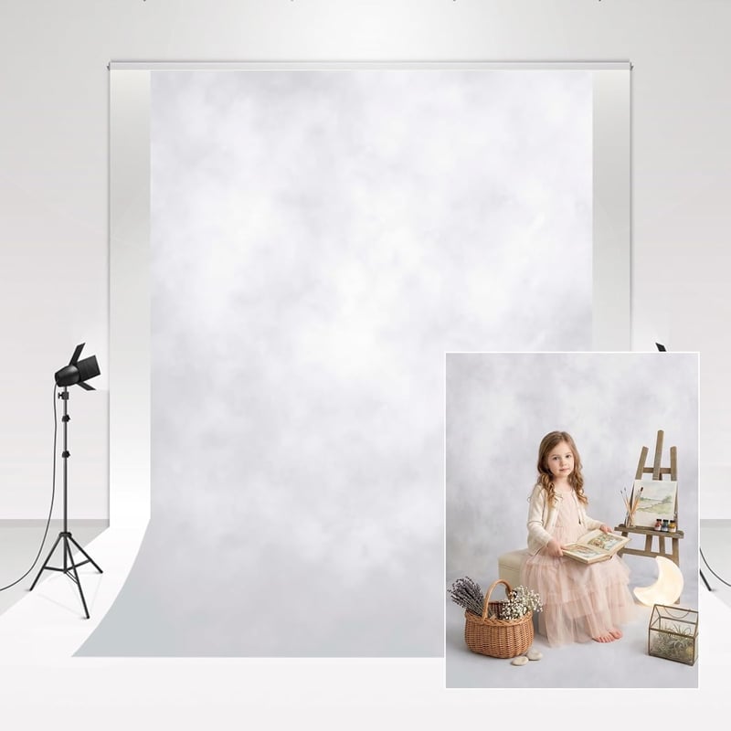 Kate Fotóháttér Smokey Grey Vintage Fotostúdió Portré Háttér 3 x 3 m Újszülött Fotózáshoz 10 x 10 ft