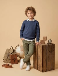 Fundal Foto Kate, Culoare Crem, 2,4x3m - Material Textil Moale, Uni, pentru Fotografie Nou-născuți 3