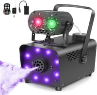 Katomi 700W füstgép RGB LED diszkó fénnyel, 2 vezeték nélküli távirányítóval 1