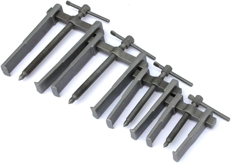 Katsu 450463 Kétpofás Csapágy- és Fogaskerék Lehúzó 150 mm, Vékony Karmokkal, 20-85 mm Nyitási Tartomány, Szénacél