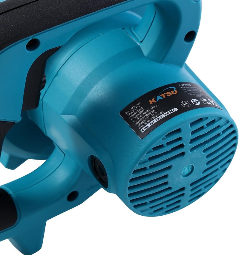 KATSU 650W elektromos lombfúvó turbó ventilátorral változtatható sebességgel