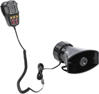 KATSU 7 hangos autó sziréna 12V 100W mikrofon funkcióval tűzoltó mentő hangok 7