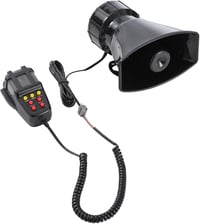 KATSU 7 hangos autó sziréna 12V 100W mikrofon funkcióval tűzoltó mentő hangok 1