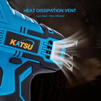 KATSU FIT-BAT 21V Akkumulátoros Orrfűrész, 4 Fűrészlappal, 0-3000 SPM Változtatható Sebesség, Fém, Fa, PVC és Ágvágáshoz, Kefe Nélküli Motor 7